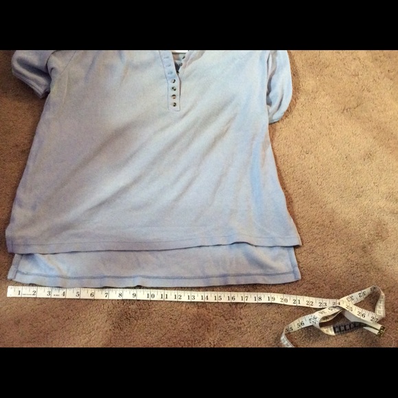 Short Sleeve Henley Sweater Top - Picture 4 of 6